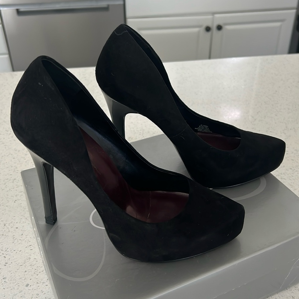 Jessica Simpson black suede Parigi pumps size 8.5